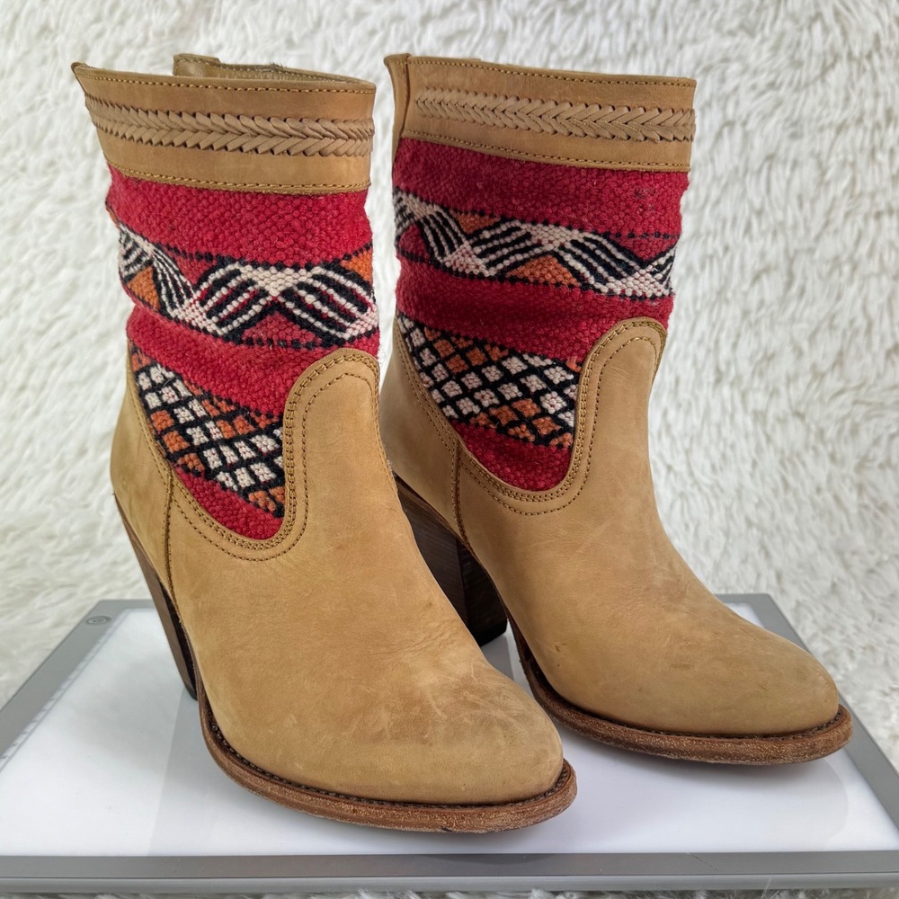 Cobra Society Canon Moroccan Wool Leather Boots EU 36